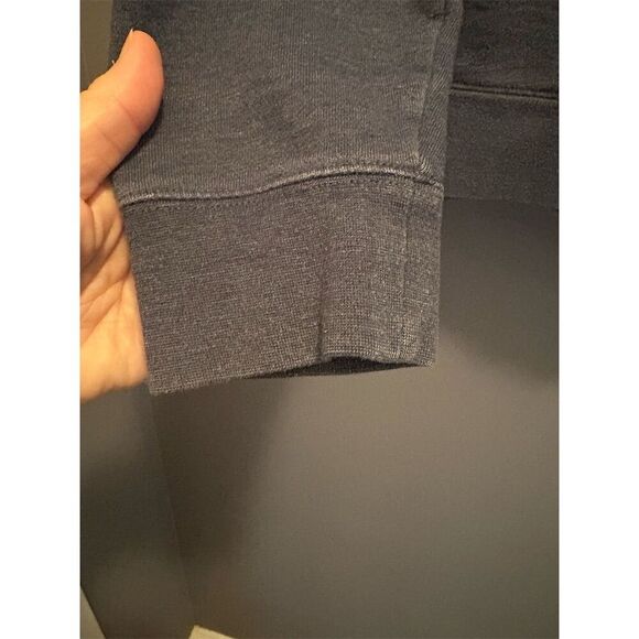 Marmot Men's Medium Blue Pullover Hoodie Fleece Lined Kangaroo Pocket - Picture 6 of 12